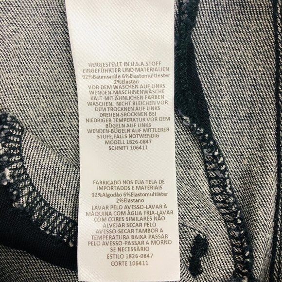 Current/Elliott Distressed Zipper Pockets Skinny Jean 26 - Picture 11 of 14